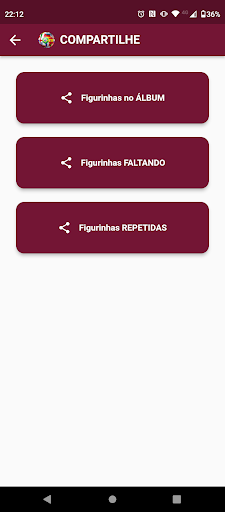 Album da Copa Info7 Screen 2