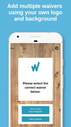 Android application CleverWaiver - Online Waiver screenshort