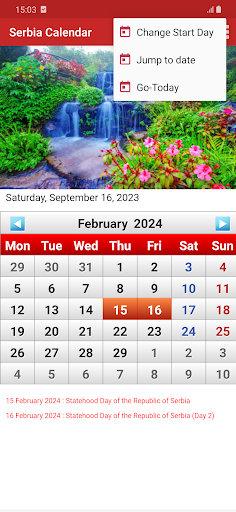 Serbia Calendar 2024 Screen 3