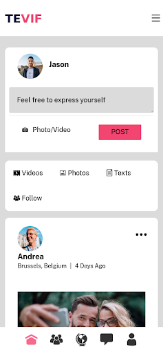 Android application Tevif screenshort