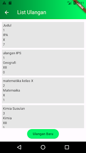 Ulangan ID Screen 2