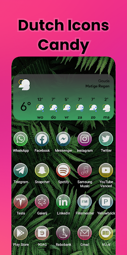Android application Dutch Icons Candy - Iconpack screenshort