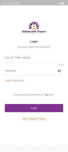 Android application Abhivirudhi Finserv screenshort