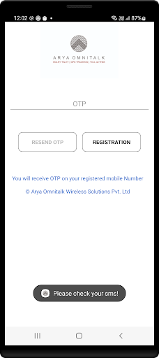 e2eVendorApp Screen 2