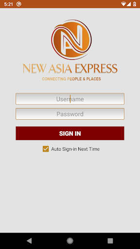 Android application New Asia Express Myanmar screenshort