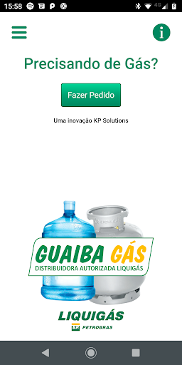 Android application Guaiba Gas screenshort