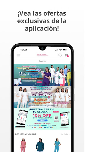 Android application ANA ISABEL UNIFORMES screenshort