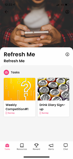 RefreshMe Screen 2
