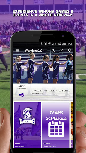Android application Winona State Warriors GO screenshort