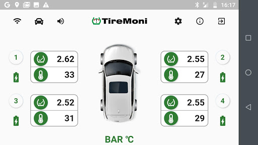 TireMoni TPMS Screen 2