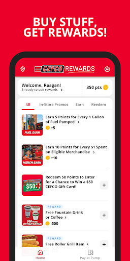 Android application CEFCO Rewards screenshort