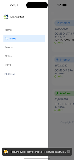 Android application Minha Star screenshort