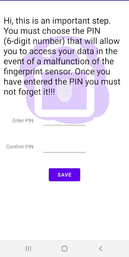Android application Rememberpass screenshort