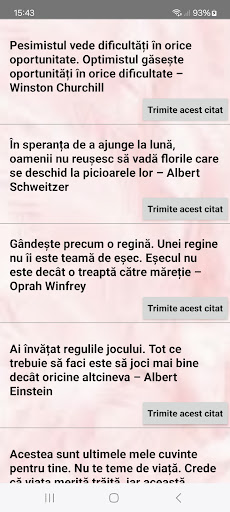 Android application Citate Motivaționale - Scurte screenshort