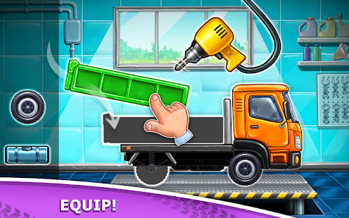 Truck games for kids - build a house, car wash Screenshot