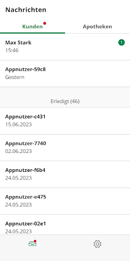 mea® für Apotheken back office Screen 2