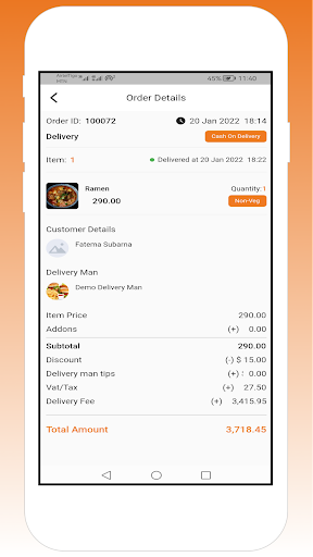 Android application Daily Choo Restaurant screenshort