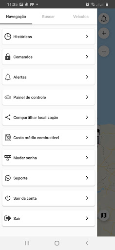 Android application Guardians Monitoramento screenshort