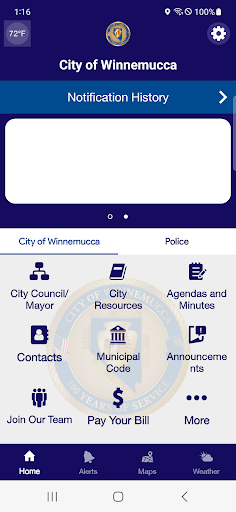 Android application City of Winnemucca screenshort
