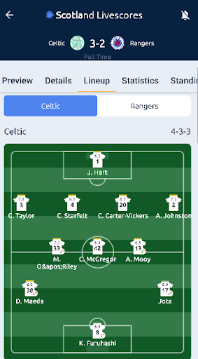 Scotland Livescores Screen 3