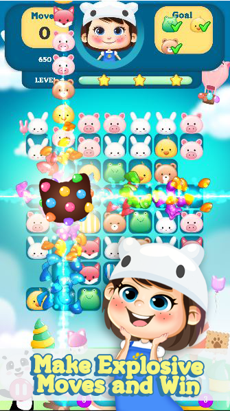 Animal Maching Puzzle Zoo Game Screen 2