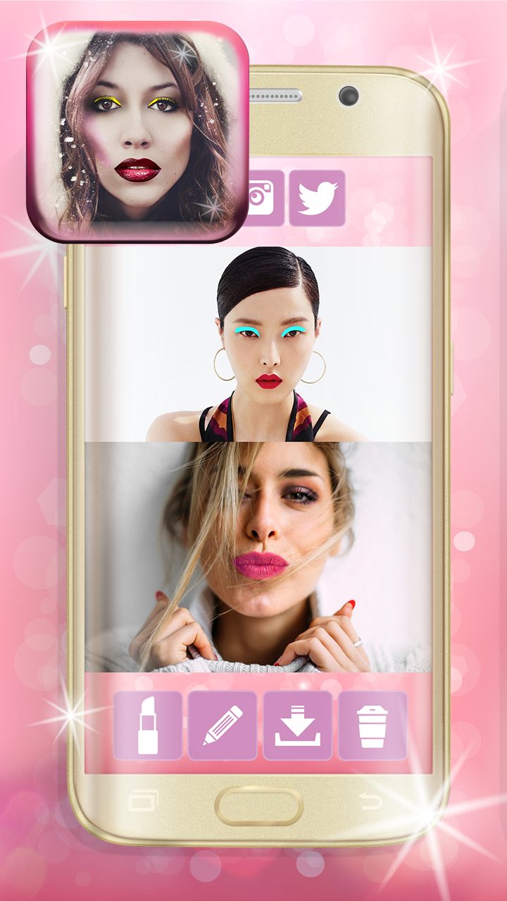 Android application Makeup Virtual Beauty Salon screenshort