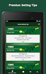 screenshot of Betting Tips - Tennis Picks
