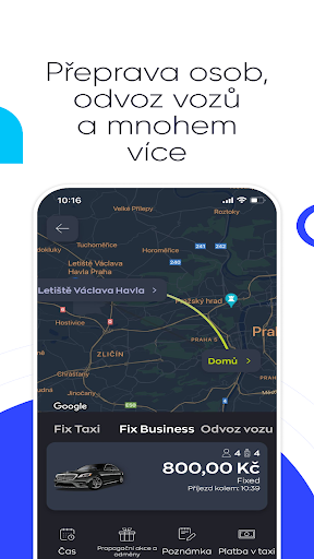 Android application Modrý anděl – Víc než TAXI screenshort