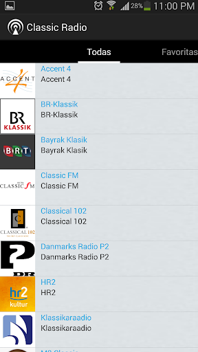 Classical Music Radios Screen 2