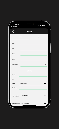 Android application Strains Dispensary screenshort