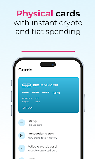Android application BeBanker app screenshort
