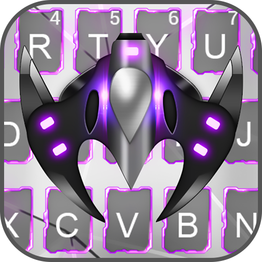 Laser Metallic Bat Keyboard Th logo