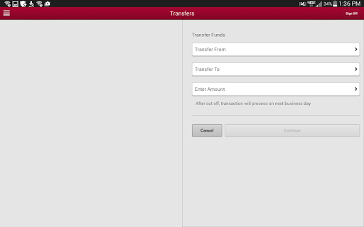Fidelity Bank Atlanta Tablet Screen 3