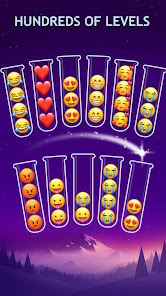 Emoji Sort - Puzzle Games apkpoly screenshots 6