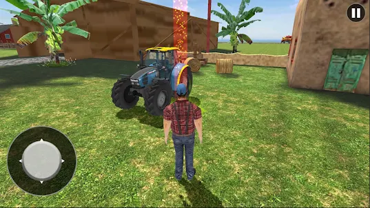 Modern Farming Tractor Game 3D