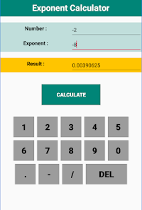 Captura de Pantalla 2 Calculadora de exponentes android
