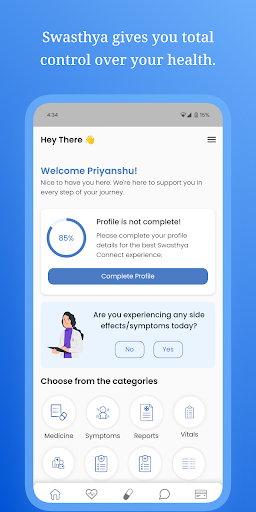 Android application Swasthya Connect screenshort
