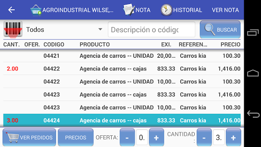 HS Cotizaciones App Screen 3