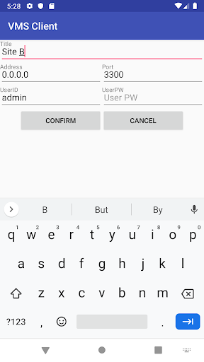 VMS Client Screen 2