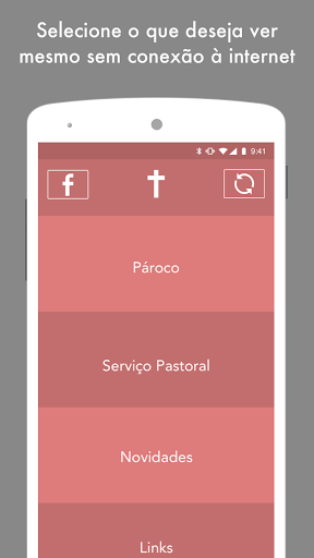 Android application Paróquia Machico screenshort