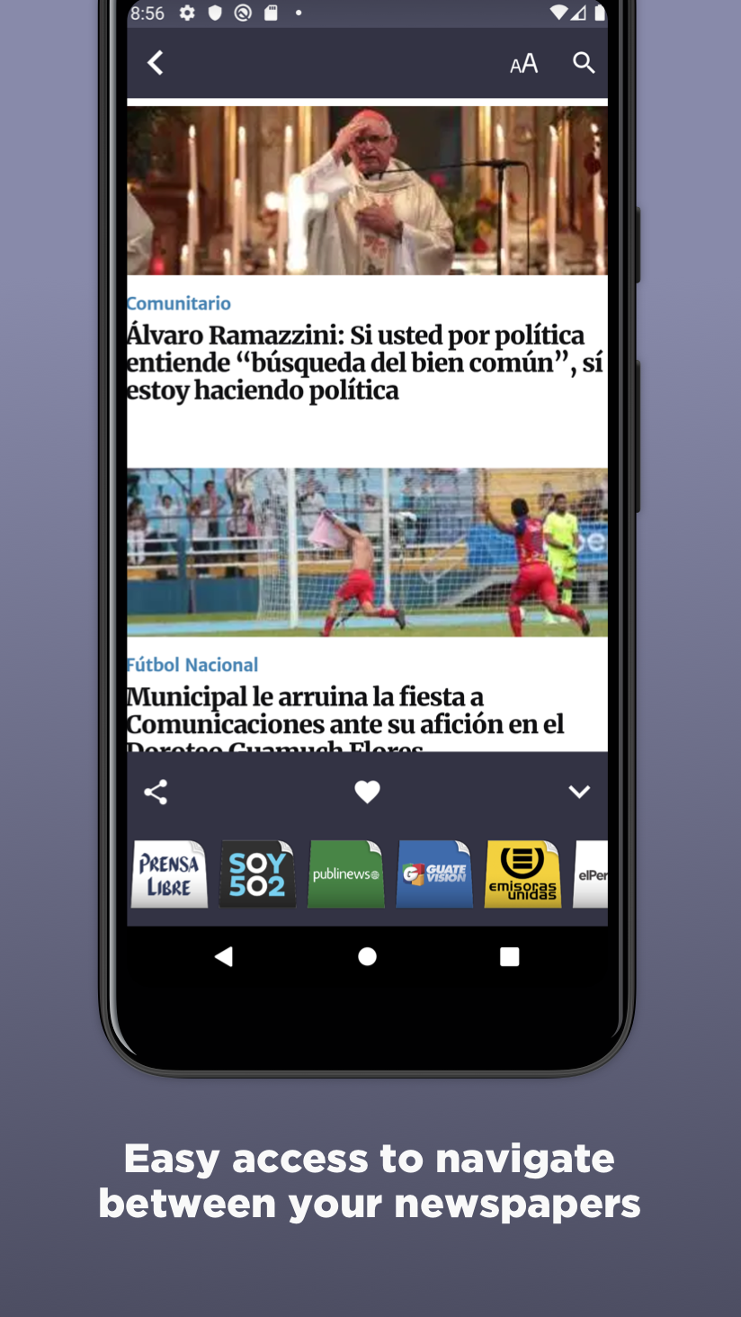 Android application Guatemalan Newspapers screenshort