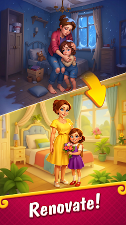 Game screenshot Merge Hotel Empire: ホームデザイン apk download