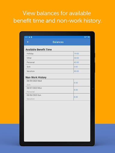 Screenshot of PayClock
