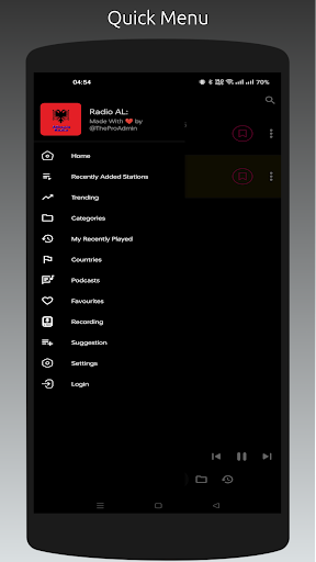 Android application Radio AL: All Albania Stations screenshort
