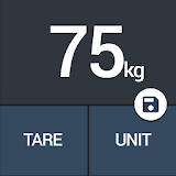 Weight display bluetooth scale icon