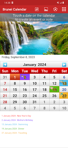 Android application Brunei Calendar 2024 screenshort
