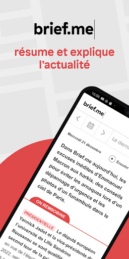 Android application Brief.me : l'actu qui compte screenshort
