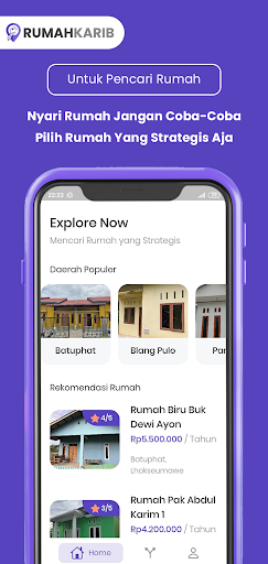 Android application Rumah Karib screenshort