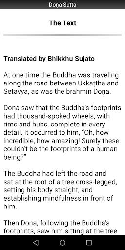 Dona Sutta - Buddhism Screen 2