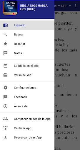 Android application Biblia DHH screenshort